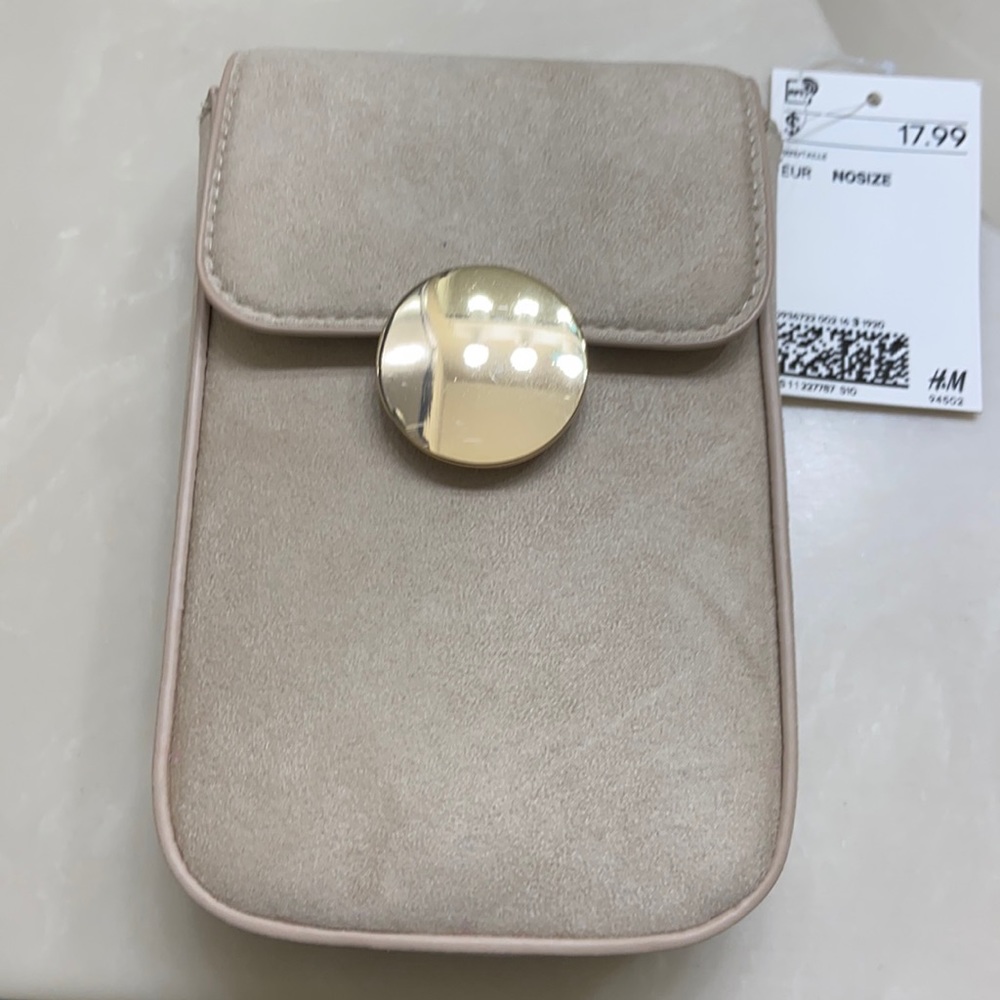 Beige mini crossbody bag from H&M. Brand new.